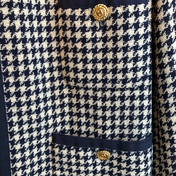 Chanel vintage houndstooth wool jacket - Picture 5 of 8